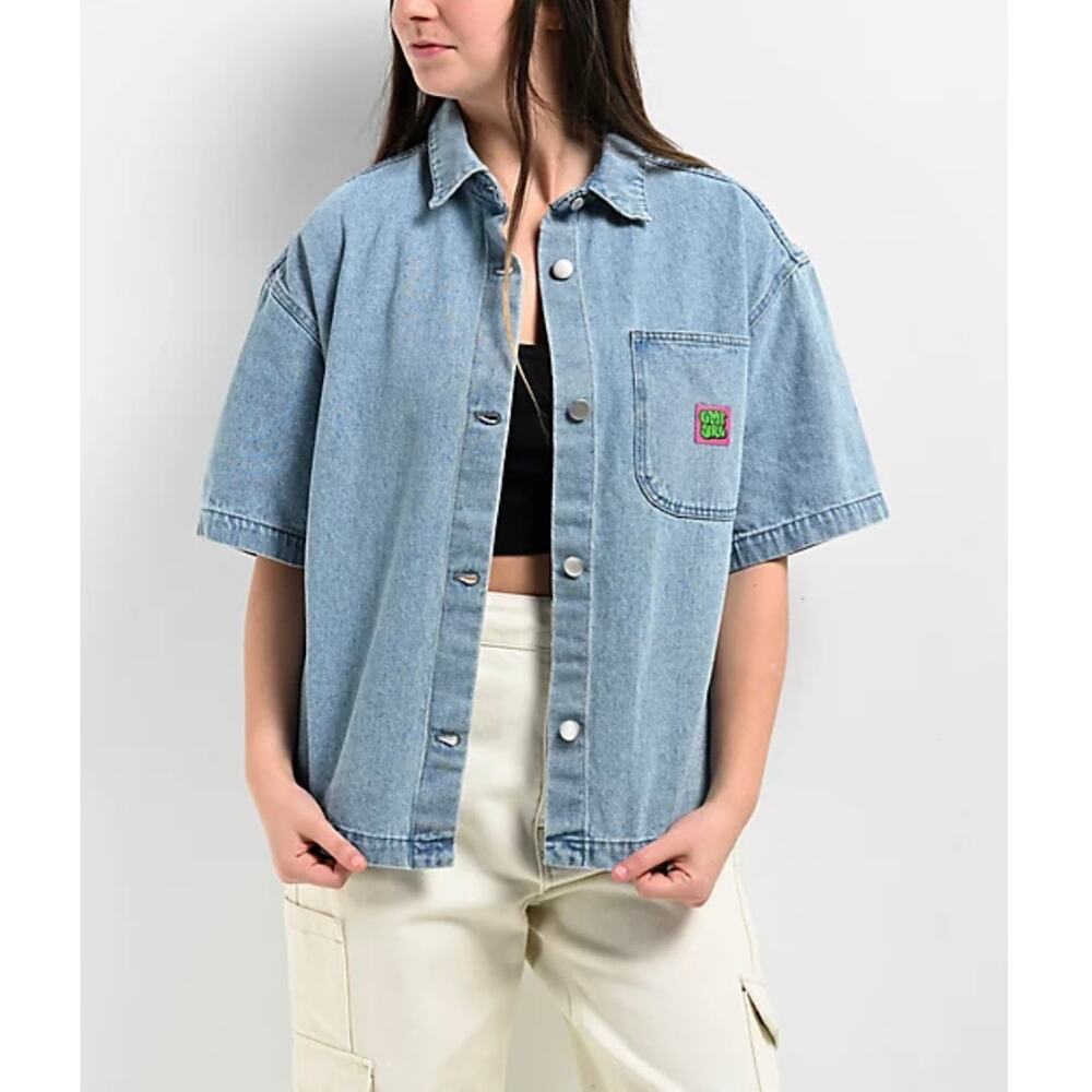 EMPYRE Women's Wesley Shirt Short Sleeve Size Medium